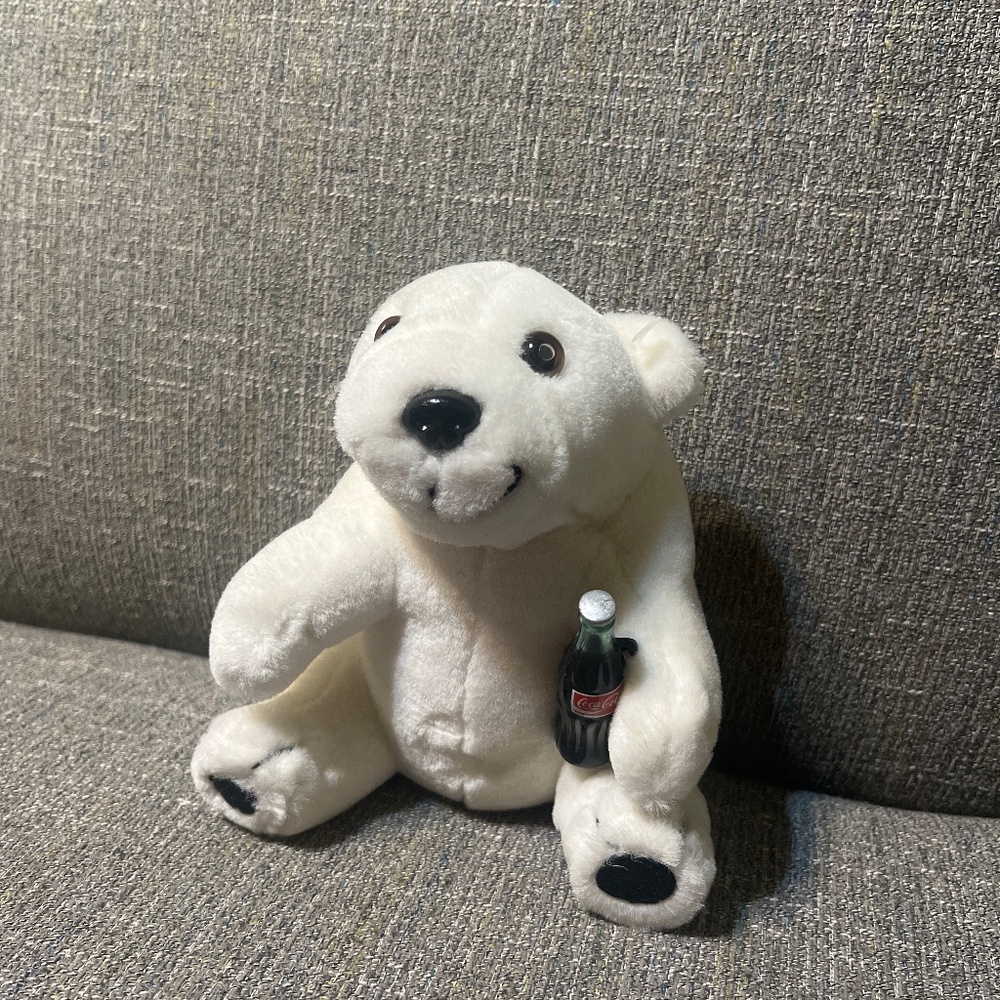 Vintage 1993 Coca Cola Plush Collection White Arctic